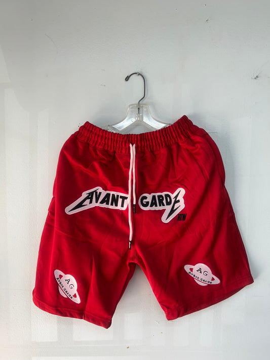 Men Short Set Red
